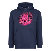 Navy ribbon patch Heavyweight Hoodie - JahusDesignShop