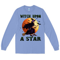 Colony Blue witch upon a star Long Sleeve Tee - BundleAndBundleShop