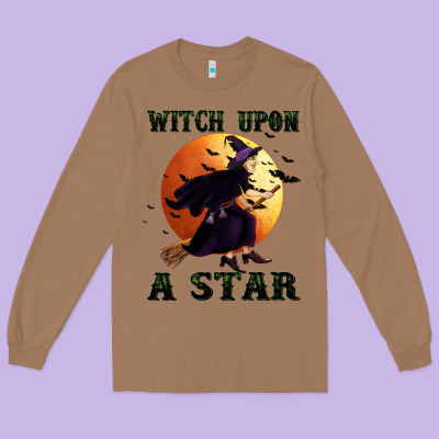 Witch Upon A Star Long Sleeve Tee Designed By Bundleandbundleshop