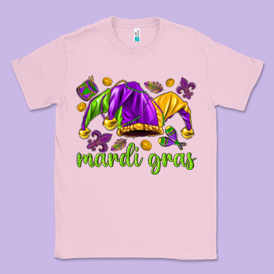 Mardi Gras With Jester Hat Classic Tee Designed By Howdyjamesfarm