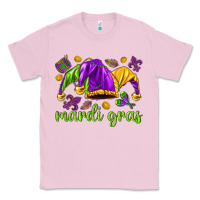 Bubblegum Pink Mardi Gras with jester hat Classic Tee - HowdyJamesFarm