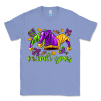 Colony Blue Mardi Gras with jester hat Classic Tee - HowdyJamesFarm