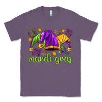 Lavender Mardi Gras with jester hat Classic Tee - HowdyJamesFarm