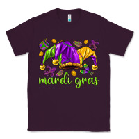 Plum Mardi Gras with jester hat Classic Tee - HowdyJamesFarm