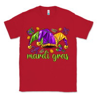 Red Mardi Gras with jester hat Classic Tee - HowdyJamesFarm