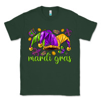 Sports Green Mardi Gras with jester hat Classic Tee - HowdyJamesFarm