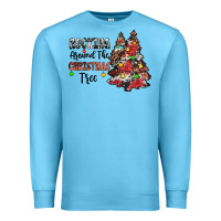 Ocean Blue rocking around the christmas tree Premium Sweatshirt - JahusDesignShop