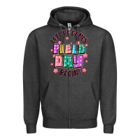 Charcoal Heather field day let the games begin Zipper Hoodie - JahusDesignShop