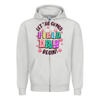 Dove Grey field day let the games begin Zipper Hoodie - JahusDesignShop