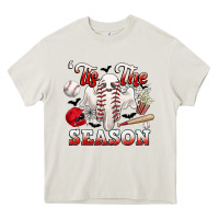 Cream tis the season baseball halloween Heavy Core Tee - CowGirlArtShop