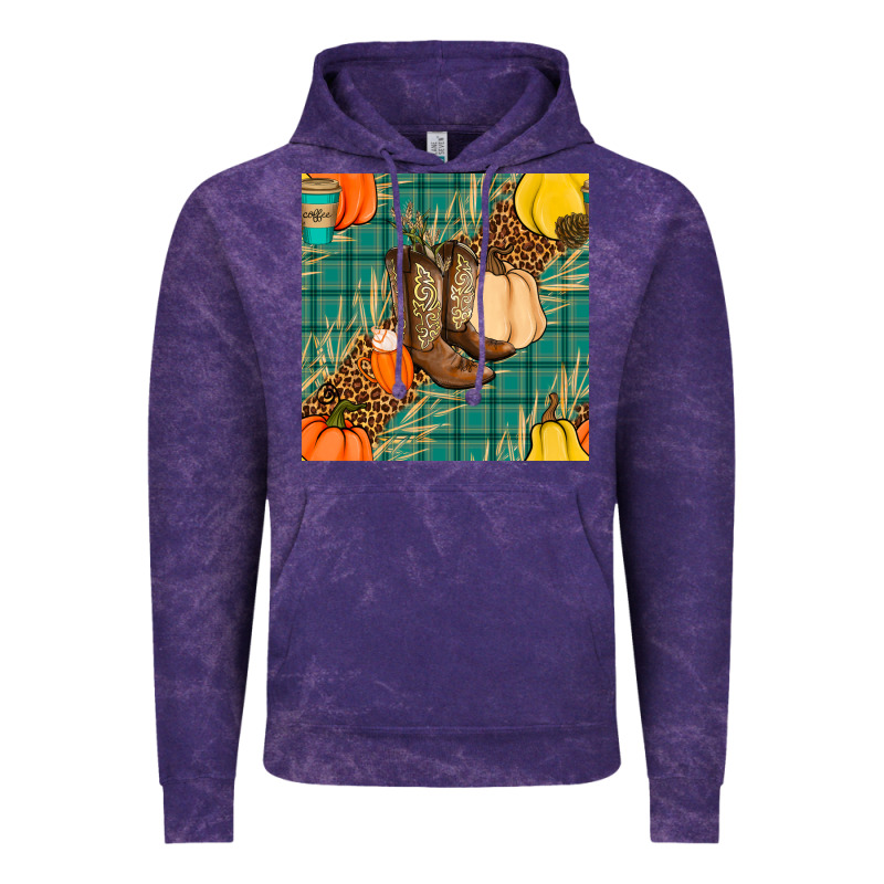 Fall Boot Seamless Pattern Vintage Hoodie by BundleAndBundleShop | Teevron