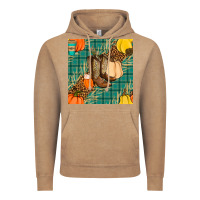 Vintage Coffee fall boot seamless pattern Vintage Hoodie - BundleAndBundleShop