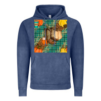Vintage Denim fall boot seamless pattern Vintage Hoodie - BundleAndBundleShop