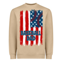 Mushroom baseball dad american flag Heavyweight Sweatshirt - JahusDesignShop