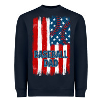 Navy baseball dad american flag Heavyweight Sweatshirt - JahusDesignShop
