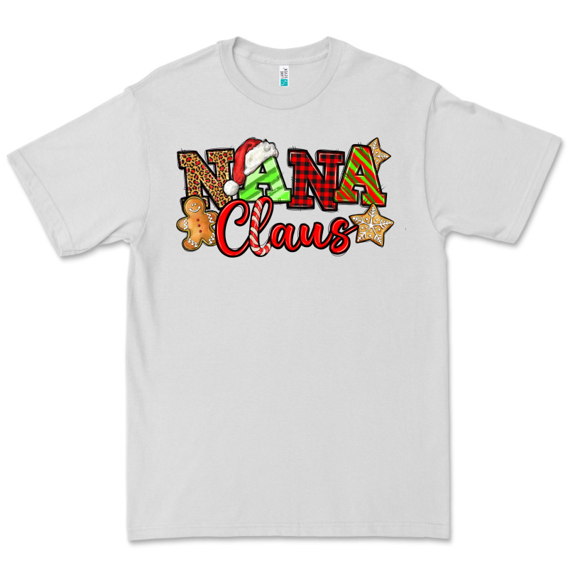 Nana Claus Christmas Lights And Gifts Mother's Day Premium Tee by HowdyJamesFarm | Teevron