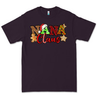 Plum Nana Claus Christmas Lights And Gifts mother's day Premium Tee - HowdyJamesFarm