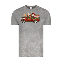 Cloud Rock christmas truck with farm animals Vintage Tee - RanaPortraitStore