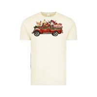 Vintage Arctic christmas truck with farm animals Vintage Tee - RanaPortraitStore