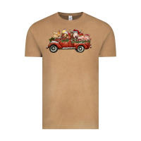 Vintage Camel christmas truck with farm animals Vintage Tee - RanaPortraitStore