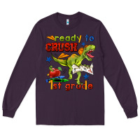 Plum ready to crush 1st grade Long Sleeve Tee - BundleAndBundleShop