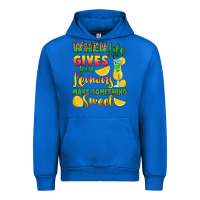 Cobalt when life gives you lemons make something Urban Hoodie - RanaPortraitStore
