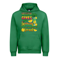 Emerald when life gives you lemons make something Urban Hoodie - RanaPortraitStore