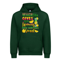 Foreset Green when life gives you lemons make something Urban Hoodie - RanaPortraitStore