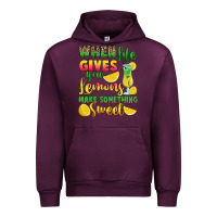 Mauve Wine when life gives you lemons make something Urban Hoodie - RanaPortraitStore