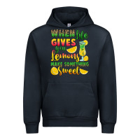 Navy when life gives you lemons make something Urban Hoodie - RanaPortraitStore