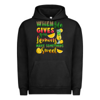 Pigment Black when life gives you lemons make something Urban Hoodie - RanaPortraitStore