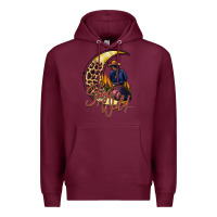 Burgundy stay wild moon cowgirl Premium Hoodie - RacoonDesign
