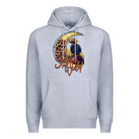 Heather Grey stay wild moon cowgirl Premium Hoodie - RacoonDesign