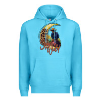 Ocean Blue stay wild moon cowgirl Premium Hoodie - RacoonDesign