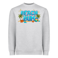 Heather Grey beach bum Heavyweight Sweatshirt - JahusDesignShop