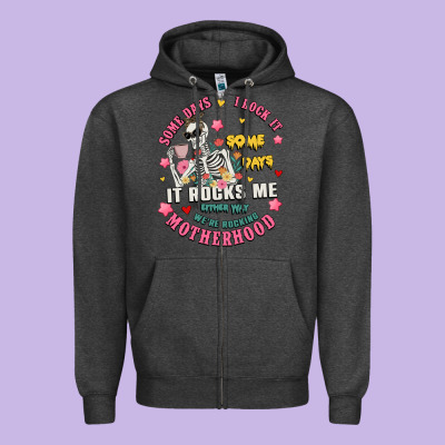 Funny Motherhood Zipper Hoodie Designed By Jahusdesignshop