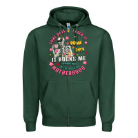 Sports Green funny motherhood Zipper Hoodie - JahusDesignShop
