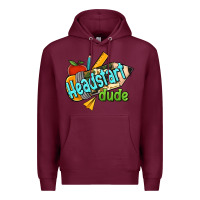 Burgundy headstart dude Premium Hoodie - Jasminsmagicworld