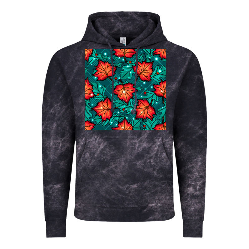 Fall Leaves Seamless Pattern Vintage Hoodie by BundleAndBundleShop | Teevron