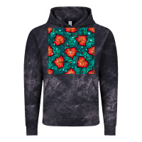 Cloud Black fall leaves seamless pattern Vintage Hoodie - BundleAndBundleShop