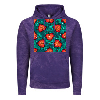 Cloud Purple fall leaves seamless pattern Vintage Hoodie - BundleAndBundleShop