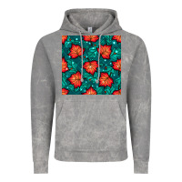 Cloud Rock fall leaves seamless pattern Vintage Hoodie - BundleAndBundleShop