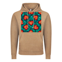 Vintage Coffee fall leaves seamless pattern Vintage Hoodie - BundleAndBundleShop