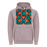 Vintage Zinc fall leaves seamless pattern Vintage Hoodie - BundleAndBundleShop