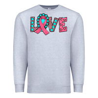Heather Grey love Premium Sweatshirt - JahusDesignShop