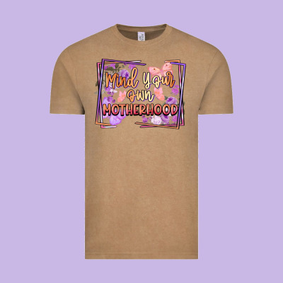 Mind Your Own Motherhood Mother's Day Vintage Tee Designed By Fadigitalartstudio