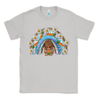 Moon Dust Easter Bunny with carrot rainbow Easter Day Classic Tee - HowdyJamesFarm