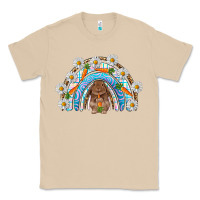 Mushroom Easter Bunny with carrot rainbow Easter Day Classic Tee - HowdyJamesFarm