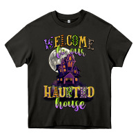 Asphalt welcome to our haunted house Heavy Core Tee - CowGirlArtShop