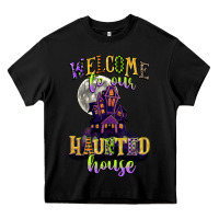 Black welcome to our haunted house Heavy Core Tee - CowGirlArtShop
